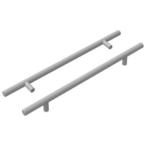 vidaXL Kasthandgreep 2 st Zilver 300 mm Roestvrij staal
