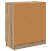 vidaXL Dressoir met lade Artisan Eiken 60 x 30 x 70 cm Bewerkt hout