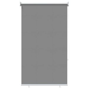 vidaXL Rolgordijn UV-bescherming Lichtgrijs 60 x 140 cm Polyester