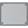 vidaXL Magneetbord voor aan de wand 60x50 cm gehard glas zwart