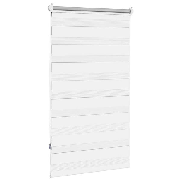 vidaXL Zebra rolgordijn 70,9 x 120 cm stofbreedte 66,7 cm wit