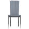 vidaXL Eetkamerstoelen 2 st fluweel lichtgrijs