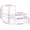 vidaXL Boxspring met matras fluweel donkergroen 140x190 cm