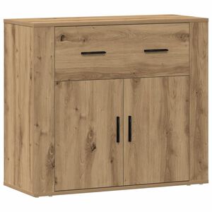 vidaXL Dressoir 80x33x70 cm bewerkt hout artisanaal eikenkleurig