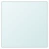 vidaXL Tafelblad 30x30 cm gehard glas transparant