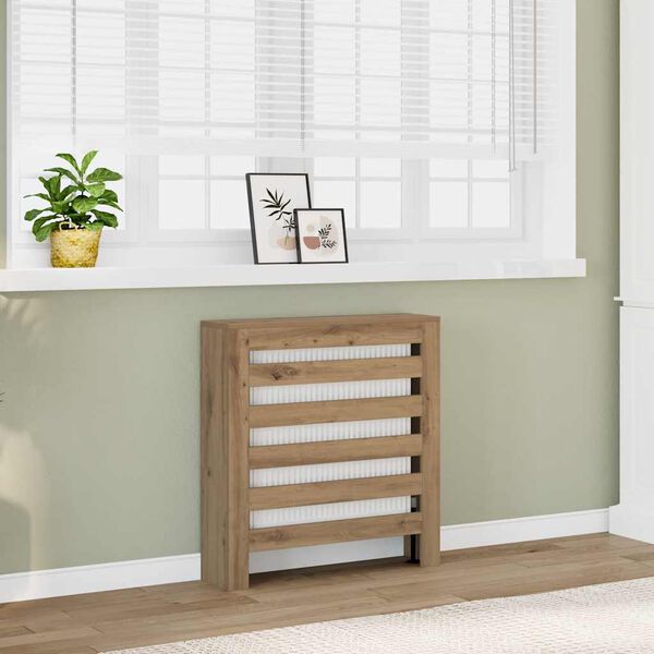 vidaXL Radiatorombouw 78x20x82 cm bewerkt hout artisanaal eikenkleur