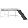 vidaXL Kinder loft bedframe met glijbaan Wit en Antraciet 100 x 200 cm