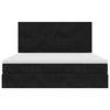vidaXL Ottoman bed met matrassen 180x200cm fluweel zwart