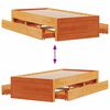 vidaXL Bedframe zonder matras met lades grenenhout wasbruin 90x190 cm