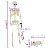 vidaXL Halloween Decoratie Skelet 2 pcs Wit Polypropyleen