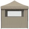 vidaXL Partytent Taupe 292 x 440 x 315 cm Oxford Stof
