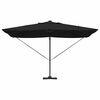 vidaXL Cantilever Roma parasol Zwart en Zwart 352 x 251 x 265 cm