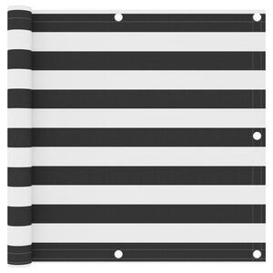 vidaXL Balkonscherm 90x500 cm oxford stof antraciet en wit