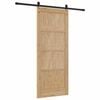 vidaXL Schuifdeur ORKDAL Bruin 83 x 202 cm Massief grenenhout