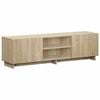 vidaXL TV-standaard 140 x 34,5 x 40 cm Sonoma Eiken Bewerkt hout