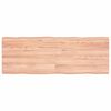 vidaXL Tafelblad natuurlijke rand 140x50x(2-6) cm eikenhout lichtbruin