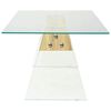 vidaXL Salontafel Doorzichtig 110 x 55 x 40 cm Glas