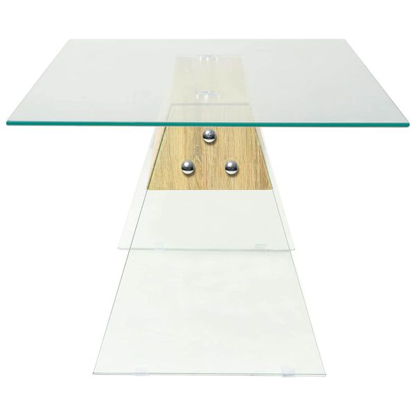 vidaXL Salontafel Doorzichtig 110 x 55 x 40 cm Glas