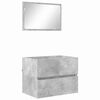 vidaXL Badkamermeubelset Beton Grijs 60 x 38,3 x 45 cm Bewerkt hout