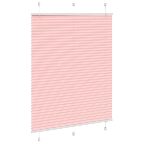 vidaXL Pliss&eacute; rolgordijn 110x150cm stofbreedte 109,4cm polyester roze