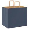 vidaXL Papieren zakken 250 st met hengsels 32x22x28 cm blauw