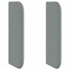 vidaXL Hoofdbord oor met hoofdeinde Grijs 40,5 x 40,5 x 4 cm Stof