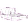vidaXL Bedframe zonder matras "Hanko" fluweel roze 140x200 cm