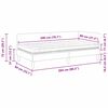 vidaXL Hoekbedframe met Matras Anders met hoofdeinde 2 pcs Grijs Stof