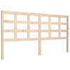vidaXL Hoofdbord 185,5x4x100 cm massief grenenhout zwart