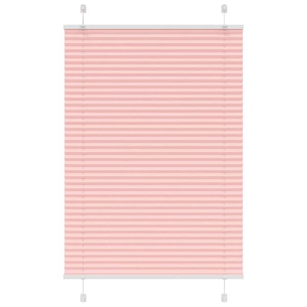 vidaXL Pliss&eacute; rolgordijn 85x100 cm stofbreedte 84,4 cm polyester roze