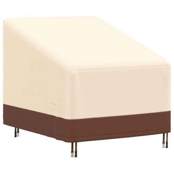 vidaXL Tuinmeubelhoes loungestoel 600D 79x97x48/74 cm oxford beige