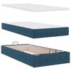 vidaXL Ottoman bed met matras 80x200cm fluweel donkerblauw