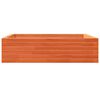 vidaXL Plantenbak 90x90x23 cm massief grenenhout wasbruin