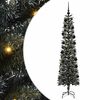 vidaXL Kunstkerstboom met 300 LED Groen 210 cm PVC en Plastic en Staal