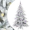 vidaXL Kunstmatige Inklapbare Kerstboom Wit 180 cm PVC en staal