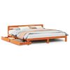 vidaXL Bedframe zonder matras massief grenenhout wasbruin 180x200 cm