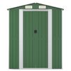 vidaXL Tuinschuur 192x357x223 cm gegalvaniseerd staal groen
