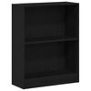 vidaXL Boekenkast 60 x 24 x 76 cm Bewerkt hout Zwart Eiken