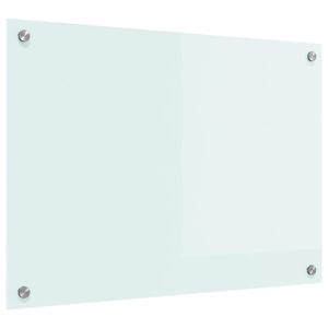 vidaXL Keuken Achterwand Wit 70 x 50 cm gehard glas