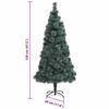 vidaXL Kunstmatige Vorstverlichte Kerstboom met Bal Set Groen 120 cm