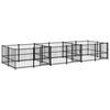 vidaXL Hondenkennel voor buiten 11,26 m&sup2; staal