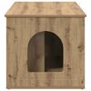 vidaXL Kattenhuis Ambachtelijk eiken 85 x 55 x 50,5 cm Bewerkt hout