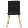 vidaXL Eetkamerstoelen 4 st stof zwart