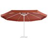 vidaXL Vervangingsdoek voor parasol 500 cm terracottakleurig