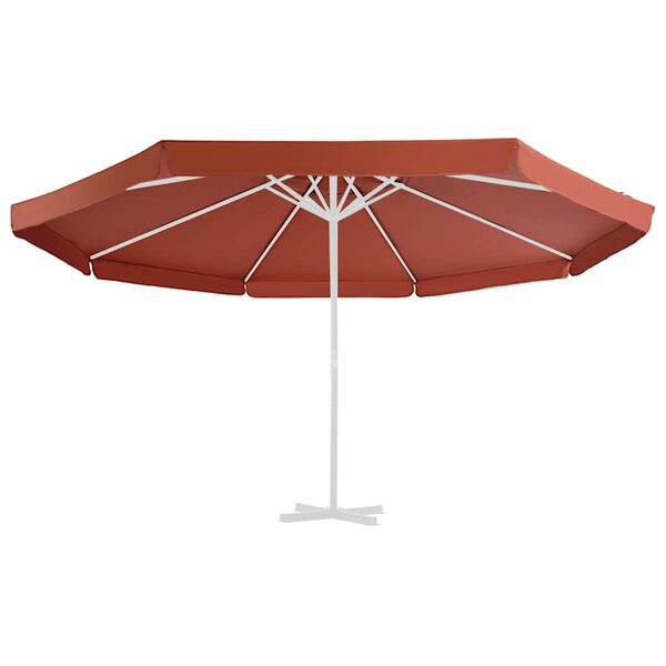 vidaXL Vervangingsdoek voor parasol 500 cm terracottakleurig