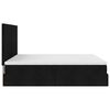 vidaXL Ottoman bed met matrassen en LED's 160x200cm stof zwart
