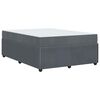 vidaXL Bedframe met matras Donkergrijs 140 x 200 cm Stof