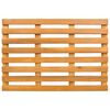 vidaXL Badmat Effen Bruin 100 x 53 cm Hout