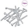 vidaXL Bout 12 pcs Zilver M6 x 100 mm Staal
