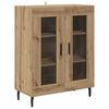 vidaXL Hoge kast Artisan Eiken 69,5 x 34 x 180 cm